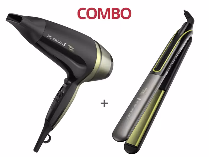 Combo Remington de Alisadora y Secadora con Infusión Nutritiva de Aguacate