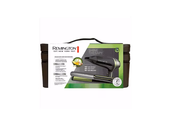 Combo Remington de Alisadora y Secadora con Infusión Nutritiva de Aguacate