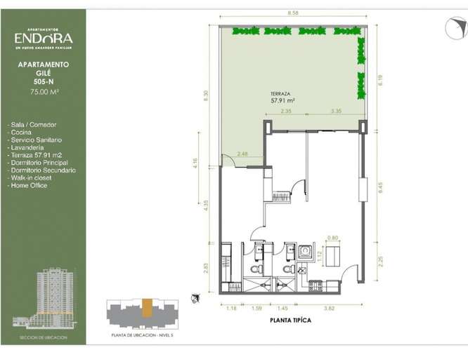  APARTAMENTO EN VENTA – 2 HAB + TERRAZA 58 M² | ENDORA | ZONA 11 - Imagen 6