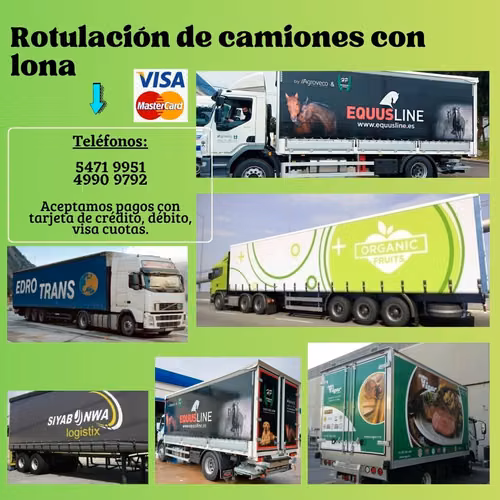 Rotulación con lonas para tráilers, camiones y todo transporte pesado