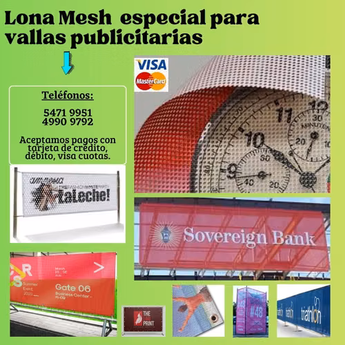 Rotulación con lona mesh impresa