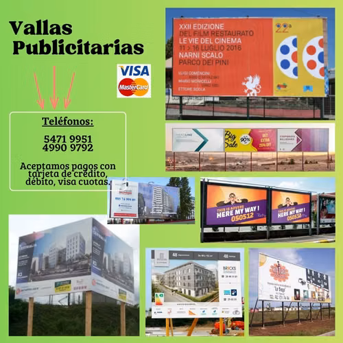 Vallas publicitarias, publicidad impresa en gran formato