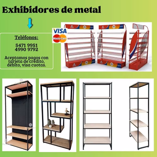 Exhibidores de metal para todo tipo de comercios y productos