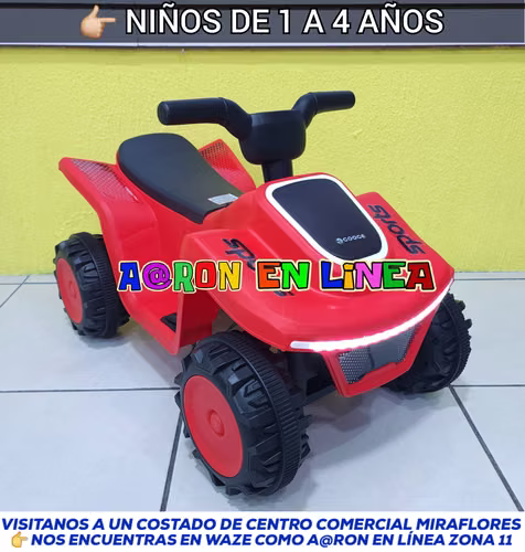 CUATRIMOTO ELÉCTRICA PARA NIÑOS DE 1 A 4 AÑOS - Imagen 2