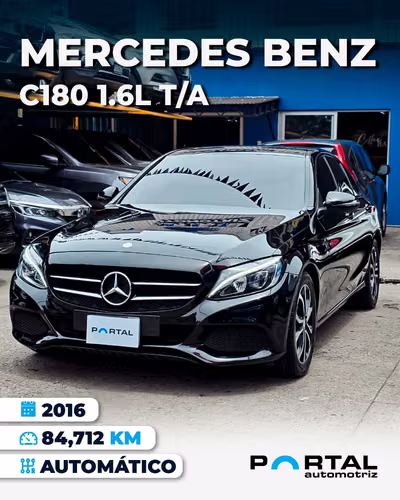 MERCEDES BENZ C180 1.6 T/A 2016 COLOR NEGRO