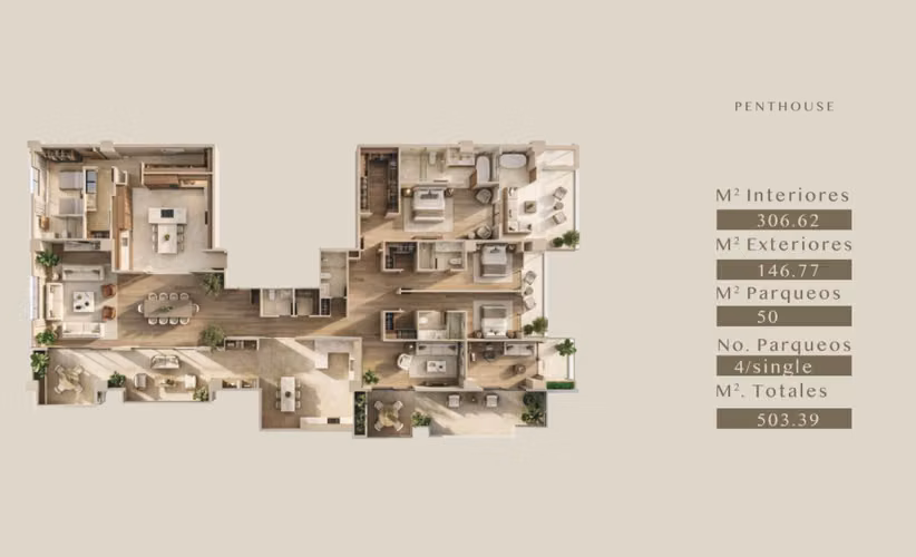 Penthouse Exclusivos en Bravante El Legado del Bosque Zona 16 | 3 Habitaciones y terrazas