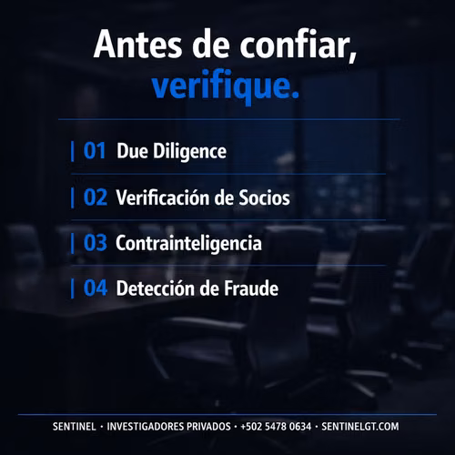 Investigaciones corporativas · Due diligence · Contrainteligencia