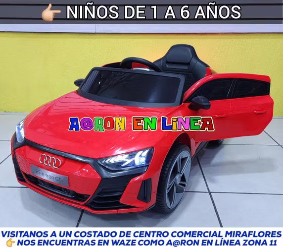 DEPORTIVO AUDI RS e-tron GT ORIGINAL PARA NIÑOS DE 1 A 6 AÑOS