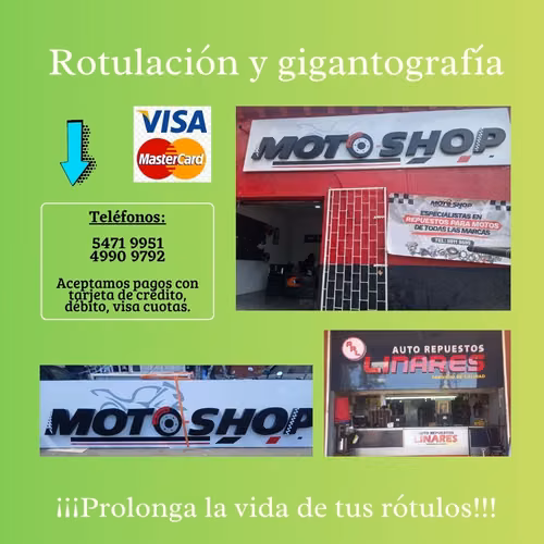 Rotulación exterior para tiendas y negocios