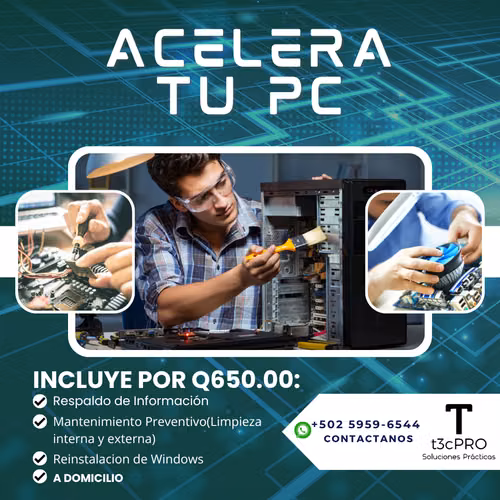 Reparacion de computadoras (Desktop, All in One, Laptop)