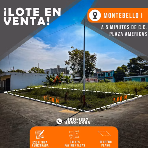 Lote de 7m* 18m