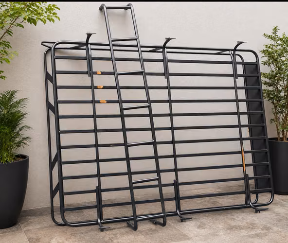 PARRILLA Y ESCALERA PARA PANEL HIACE 2026