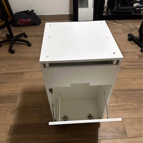 ¡Mueble Multiusos Blanco Con Rodos - Imagen 2