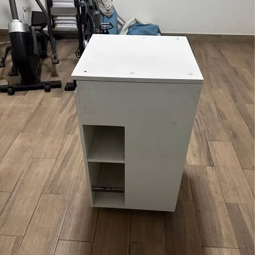 ¡Mueble Multiusos Blanco Con Rodos - Imagen 8