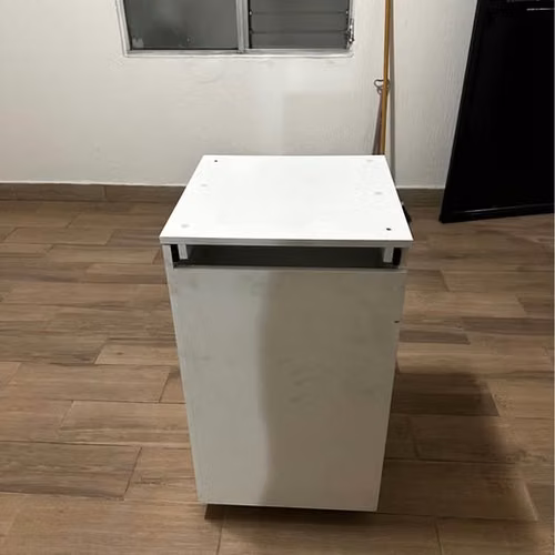 ¡Mueble Multiusos Blanco Con Rodos - Imagen 6