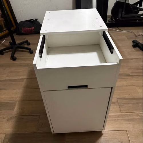 ¡Mueble Multiusos Blanco Con Rodos - Imagen 7