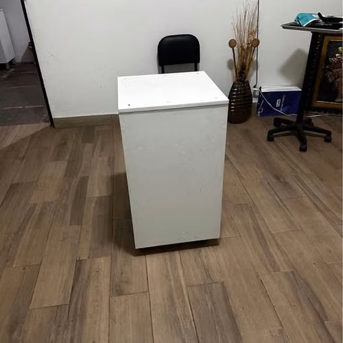 ¡Mueble Multiusos Blanco Con Rodos - Imagen 5