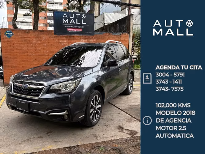 Subaru Forester AWD año 2018 de agencia
