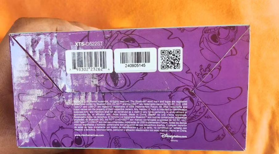 Bocina Bluetooth Inalambrica marca Xtech modelo XTS-D622ST edición Disney Stitch NUEVO SELLADO - Imagen 9