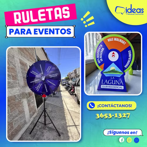 RULETAS PERSONALIZADAS 