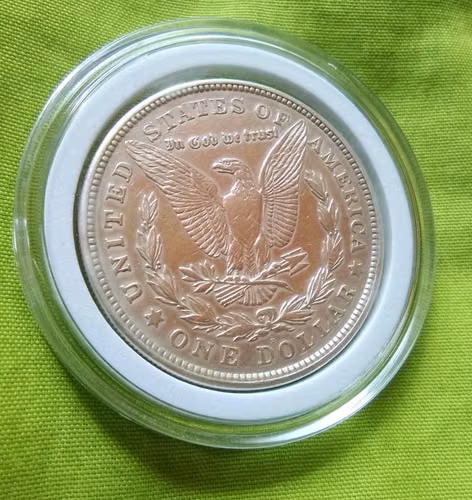 SILVER 1921 D LIBERTY MORGAN ONE DOLLAR MONEDA ANTIGUA USA PLATA - Imagen 5