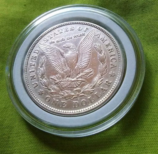 SILVER 1921 D LIBERTY MORGAN ONE DOLLAR MONEDA ANTIGUA USA PLATA - Imagen 3