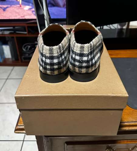 Burberry - Check Wool - Felt Loafers - Originales - Nuevos -  - Imagen 5
