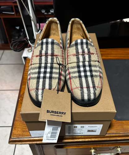 Burberry - Check Wool - Felt Loafers - Originales - Nuevos -  - Imagen 2