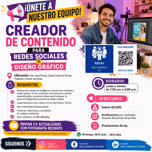 ¡Aumenta nuestro impacto digital! Diseñador/CM con visión estratégica. Diseñador grafico