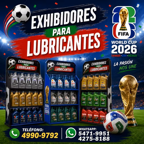 Exhibidores publicitarios para lubricantes