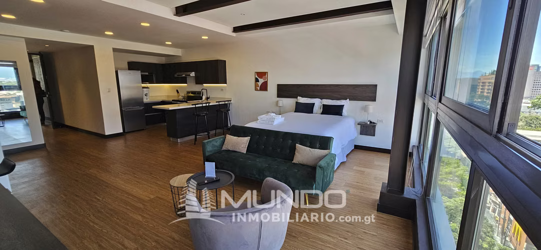 ZONA 10 APARTAMENTO RENTA AMOBLADO TIPO ESTUDIO