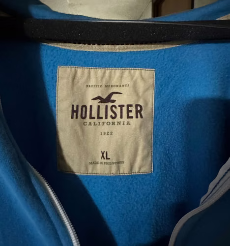 Vintage Hollister Hoodie Original – Color Celeste - Talla XL