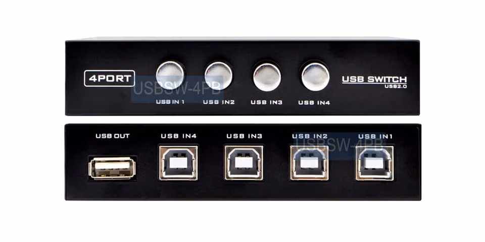 Switch USB para impresora 1 a 4