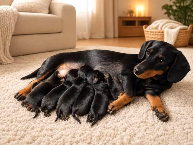 Hermososcachorritos dachshun salchicha