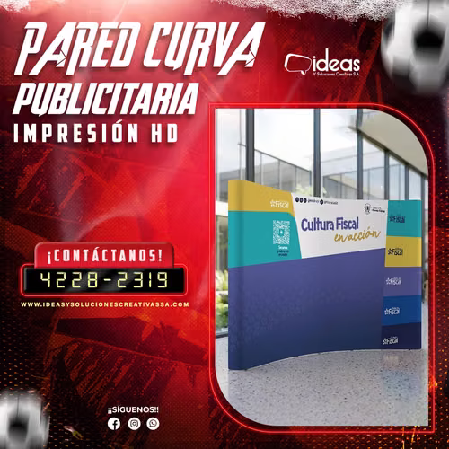 PARED CURVA PUBLICITARIA