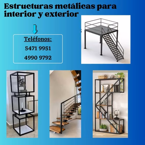 Estructuras metálicas para interior y exterior