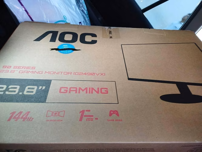 REMATO Monitor 144hz 24" 1ms AOC G2490VX Gaming