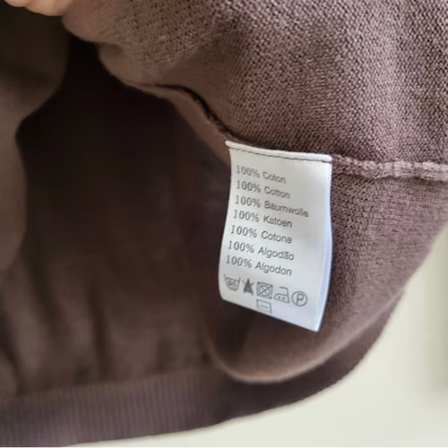 Cardigan Lacoste Original – Color Café - Talla 42 (Medium) - Imagen 5