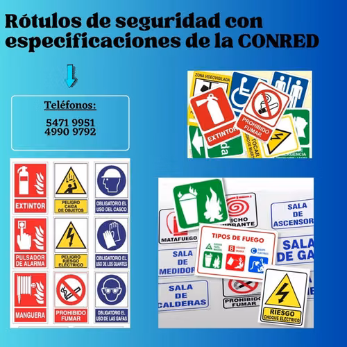 Industrial safety marking with CONRED specifications