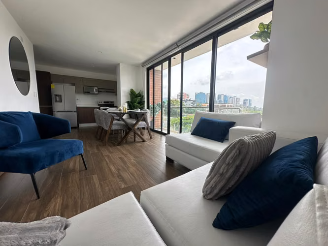 APARTAMENTO EN RENTA EN ZONA 15 VILA QUINCE AMUEBLADO Y EQUIPADO