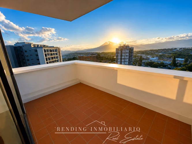Apartamento en renta zona 14 edificio Cobella de una habitación + un parqueo