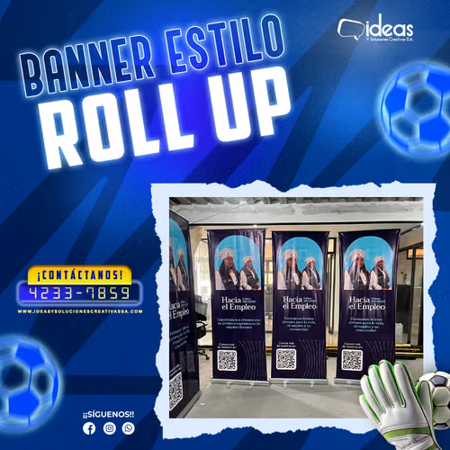  BANNER ESTILO ROLL UP PERSONALIZADO 