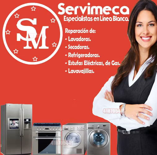 Servicio de reparación de Lavadoras, Secadoras, Refrigeradores