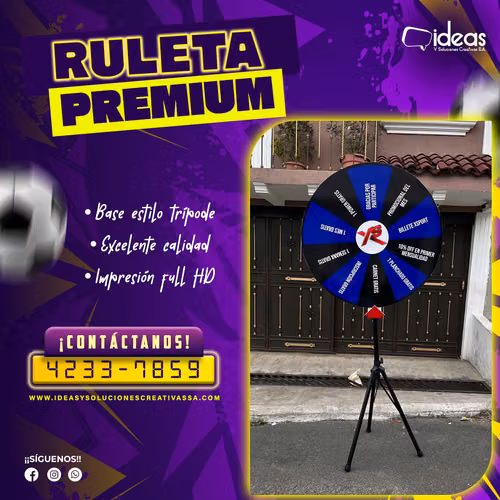  RULETA PREMIUM PERSONALIZADA 