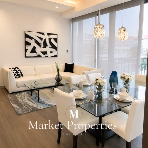 Apartamento amueblado en renta zona 16 edificio Belesa de Cayalá de 2 habitaciones + 2 parqueos