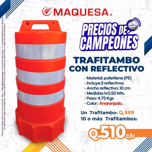 TRAFITAMBO CON REFLECTIVOS MAQUESA - Imagen 1
