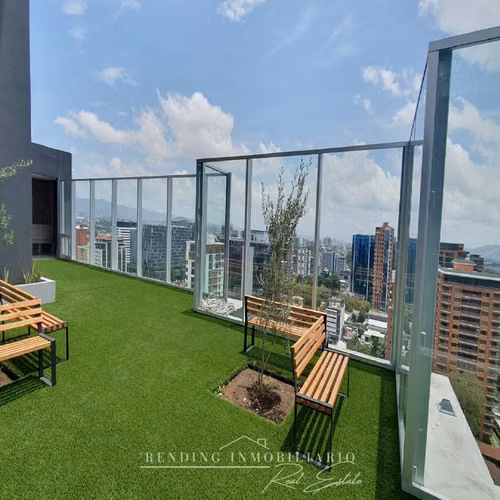 Apartamento amueblado en renta zona 10 edificio Verona de 2 habitaciones + 2 parqueos