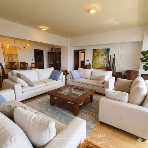 Apartamento amueblado en renta zona 14 edificio Premiere Club de 3 habitaciones + 2 parqueos