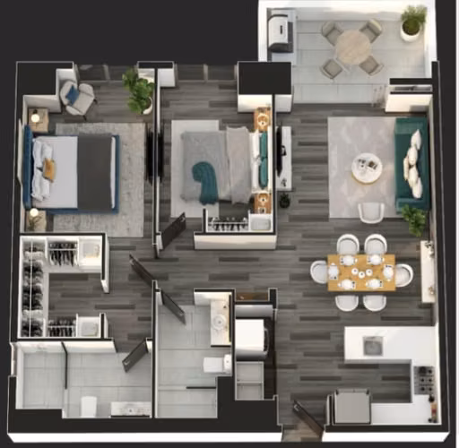 Venta de apartamento en zona 13 dentro de Cañadas de Elgin Iridia