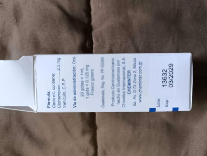 CLONAZEPAM 2.5 Mg/ 10ML - Imagen 3